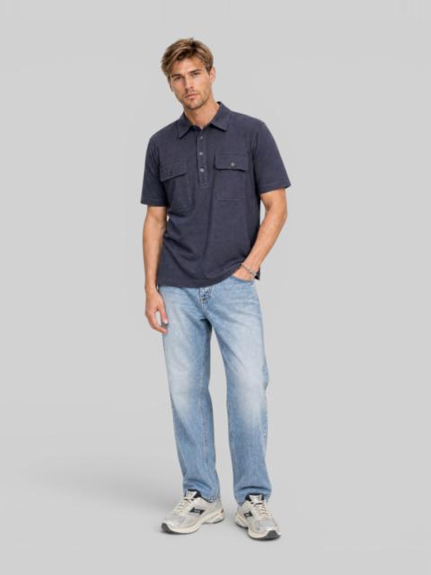 The Kooples NAVY SHORT-SLEEVED POLO SHIRT