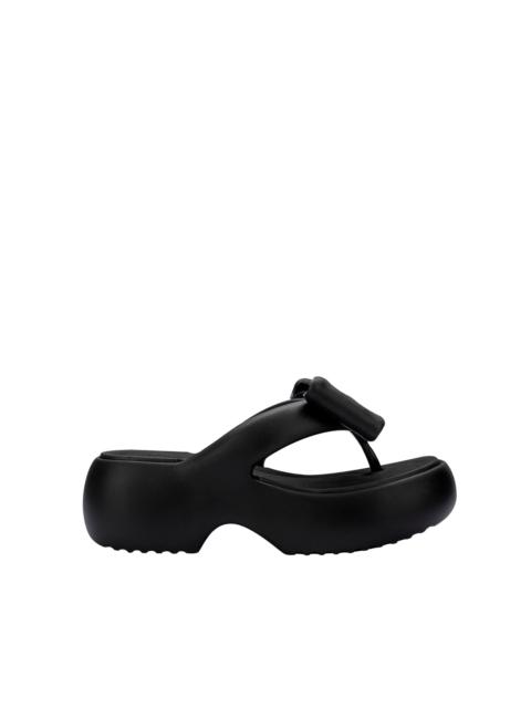 Melissa MELISSA FREE FUZZY PLATFORM BOW - BLACK