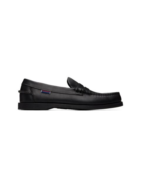 SEBAGO Black Dolphin Waxed Loafers