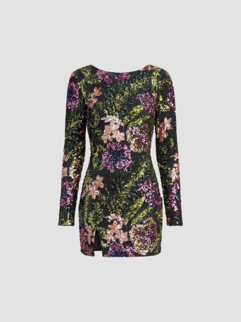 Dress The Population Women's Nathalia Sequin Mini Dress - Black Multi