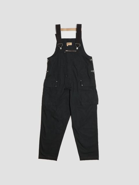Nigel Cabourn Naval Dungaree in Black (Cotton Ripstop)