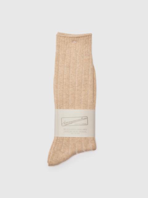 ANONYMOUSISM Bold Rib Crew in Beige