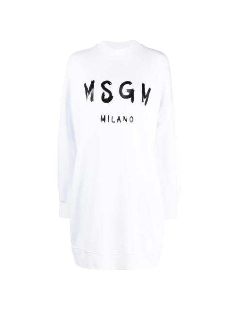 MSGM logo-print sweatshirt dress