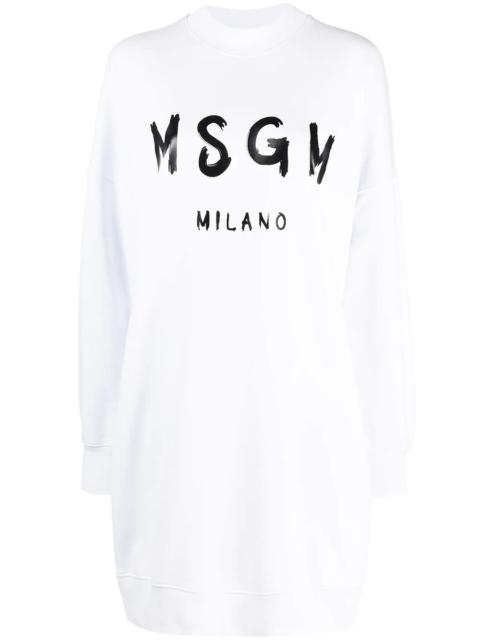 MSGM logo-print sweatshirt dress