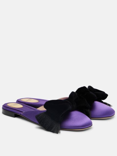 Valentino Reinette bow-detail satin flats