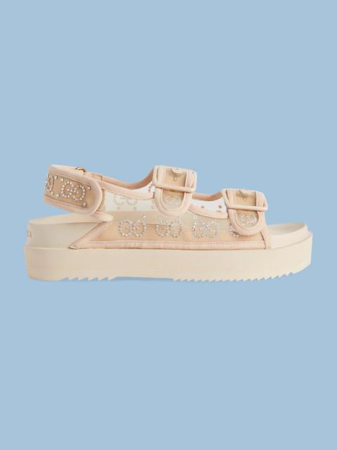 GUCCI Women's GG sandal with crystals