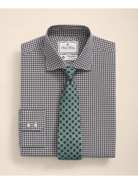 Brooks Brothers Brooks Brothers X Thomas Mason® Cotton English Collar, Checked Dress Shirt