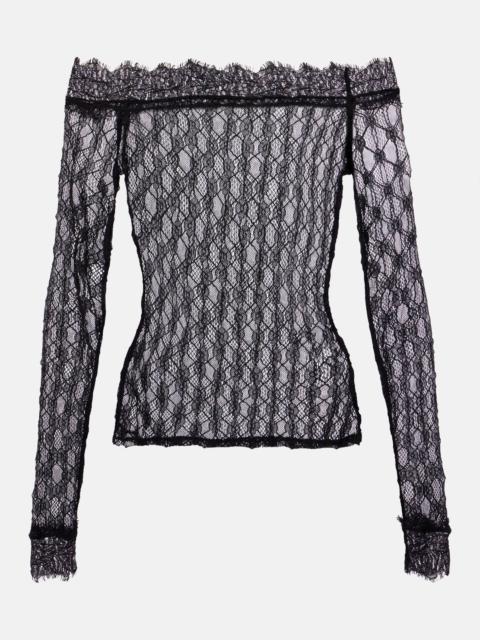 Isabel Marant Marlene off-shoulder lace top