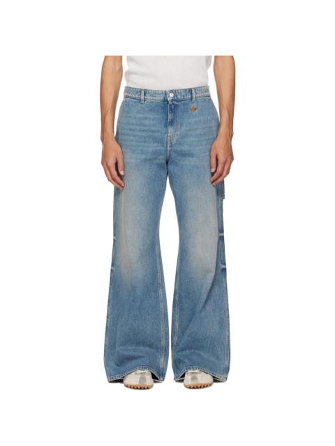 courrèges Blue Hammer Baggy Jeans