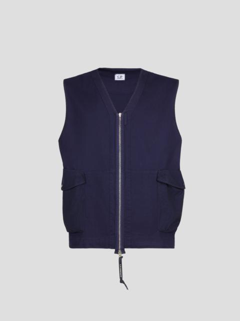 C.P. Company Heavy Jersey Mixed Zipped Vest
