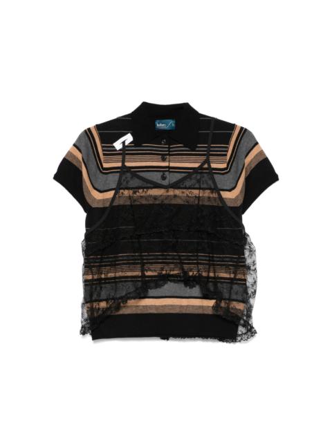 Kolor layered polo shirt