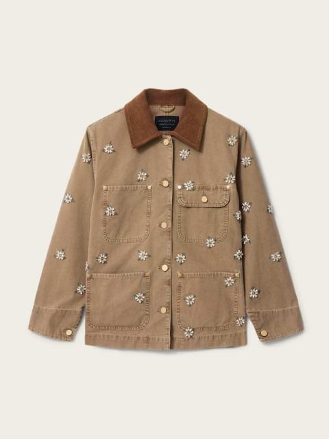 ALLSAINTS BEX EMBELLISHED DENIM JACKET
