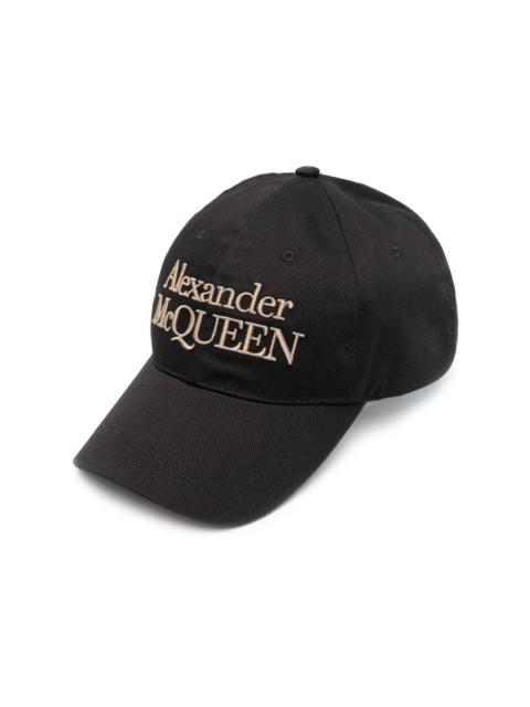 Alexander McQueen embroidered-logo baseball cap