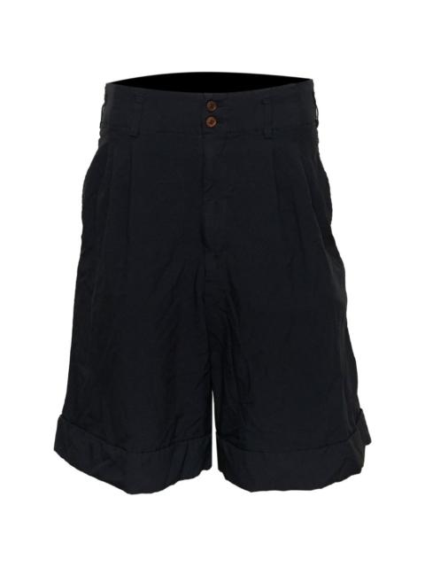Comme des Garçons Comme des Garçons pleated turn-up shorts