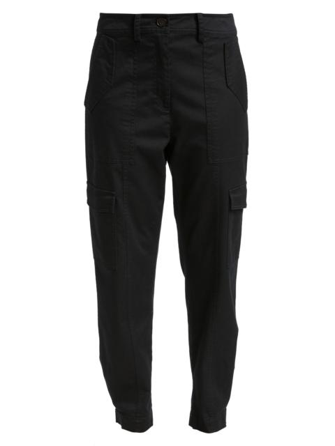 DEREK LAM 10 CROSBY Women's Elian Mid-Rise Stretch Cargo Pants - Black