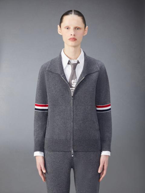 Thom Browne Cashmere Jacquard Armband Zip Up