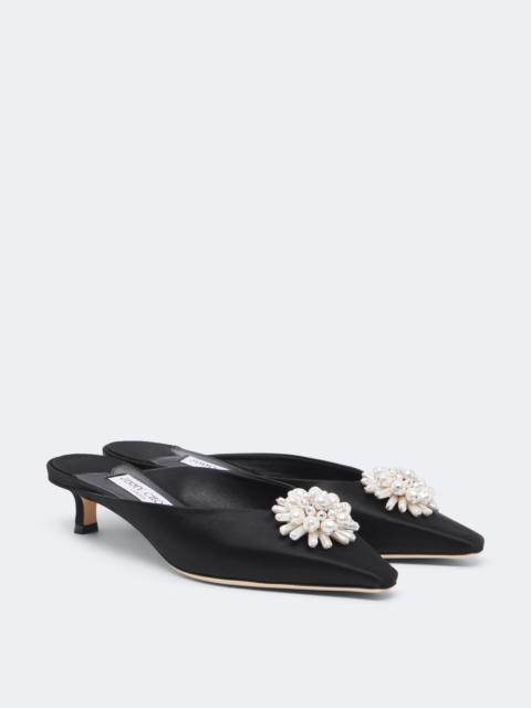 JIMMY CHOO Ines embellished satin mules