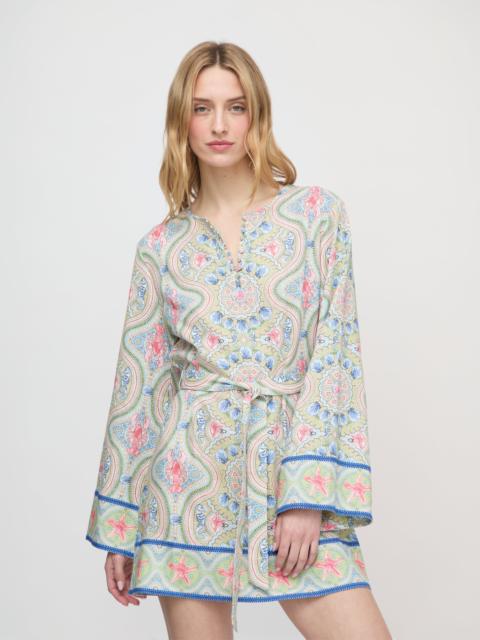 Hill House Home The Doris Mini Tunic - Sea Scroll
