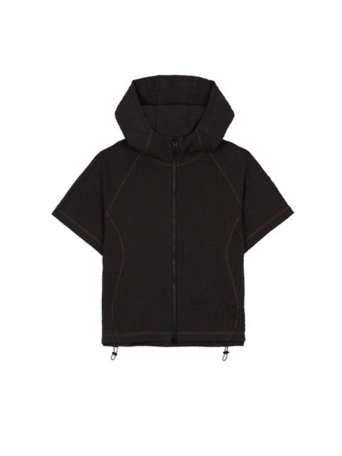 BRAIN DEAD Gingham Hooded Top - Black