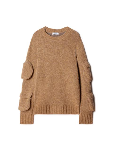 Round Pkts Knit Crewneck