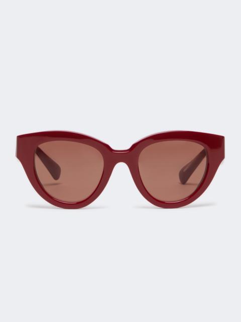 Max Mara Oversized butterfly sunglasses - RED