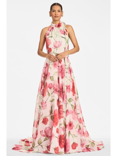 SACHIN & BABI DEIRDRE TOP - GRANDE WATERCOLOR POPPIES