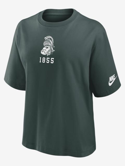 Nike Michigan State Spartans Legacy Established Boxy Women's Nike College T-Shirt
