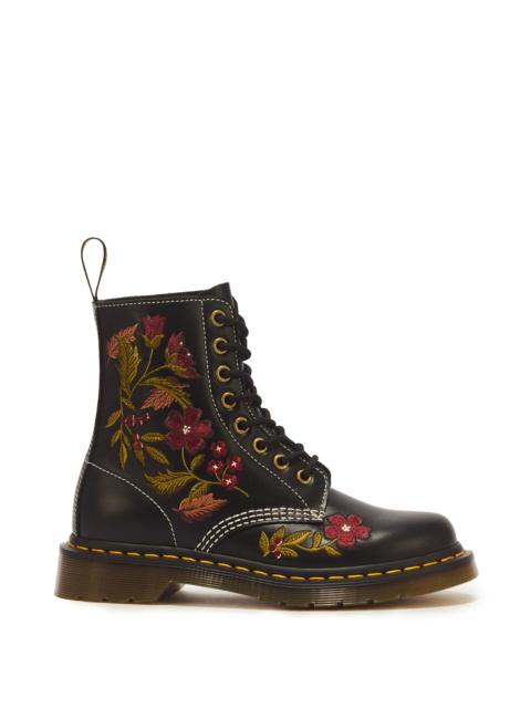 Dr. Martens 1460 Pascal Floral 8 Eye Wanama Leather Lace Up Boots