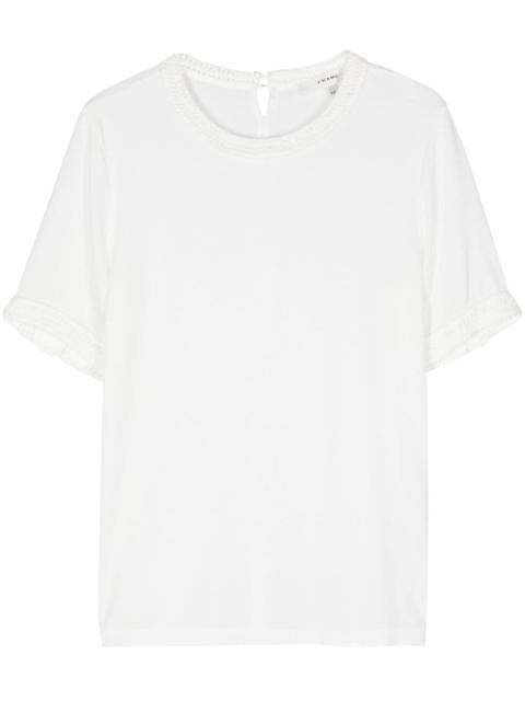 FRAME crochet-trim T-shirt