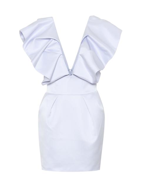 ALEXANDRE VAUTHIER Ruffled satin minidress