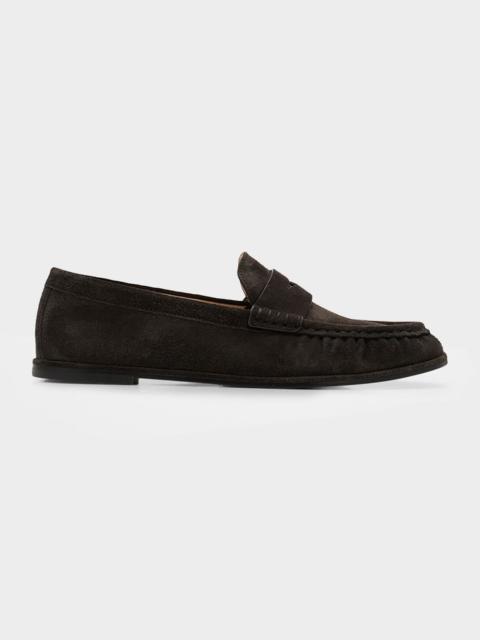 Stuart Weitzman Spencer Suede Penny Loafers