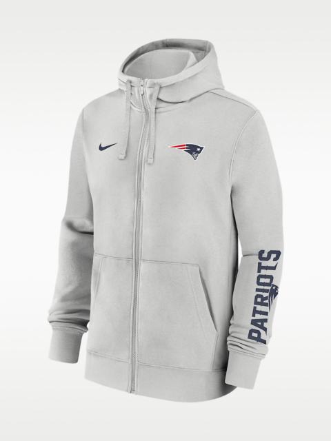 Nike New England Patriots Club Men's Nike NFL Full-Zip Hoodie