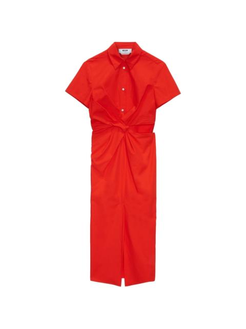 MSGM cut-out shirtdress