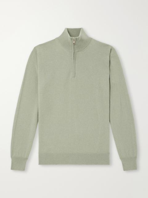 GHIAIA Cashmere Half-Zip Sweater