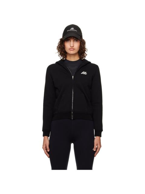 BALENCIAGA Black Small Zip-Up Hoodie
