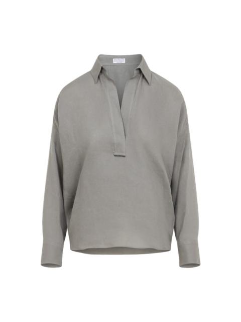 Brunello Cucinelli Linen Blouse