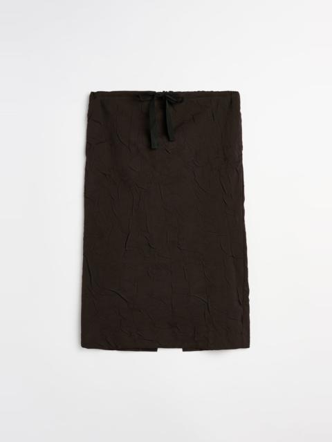 Our Legacy Crush Skirt Obscura Brown Imprint Wool