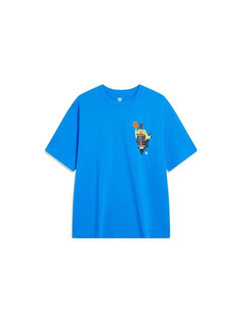 Li-Ning Li-Ning BadFive Graphic T-shirt 'Blue' AHST901-2