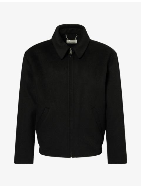 SIMKHAI Quinn Zip-Up Wool-Blend Jacket