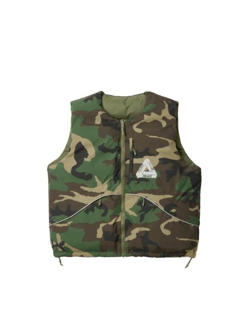 PALACE P-TECH REVERSIBLE PUFFA VEST CAMO