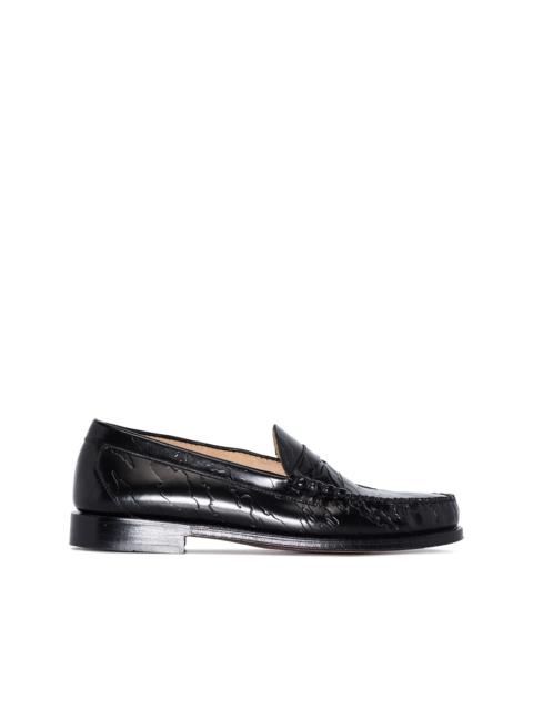 G.H.BASS x Maharishi Weejun Larson embossed loafers