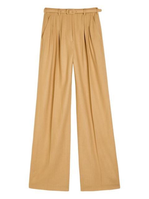GABRIELA HEARST Vargas belted pleated trousers