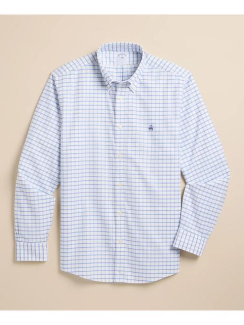 Brooks Brothers Stretch Cotton Non-Iron Oxford Polo Button Down Sport Shirt