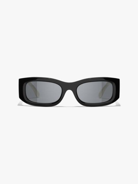 CHANEL Rectangle Sunglasses
