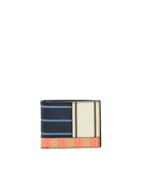 patchwork-design bi-fold wallet