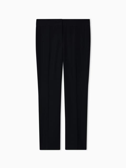 EMPORIO ARMANI Technical cady flared 7/8 trousers