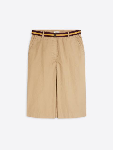 BELTED CHINO SKIRT