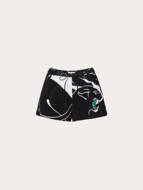Valentino TERRY COTTON PANTHER SHORTS