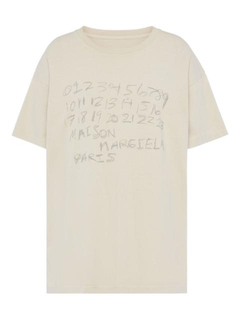 Maison Margiela numbers-print round-neck T-shirt