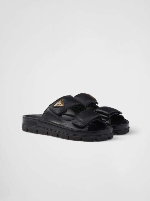 Prada Nappa leather slides